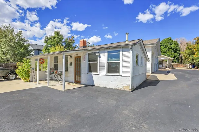 a view of a house with a patio