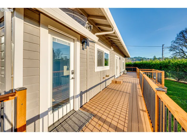 a view of a house with wooden floor