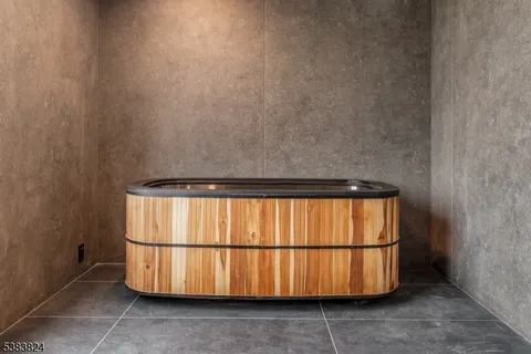 a view of a hallway with closet area