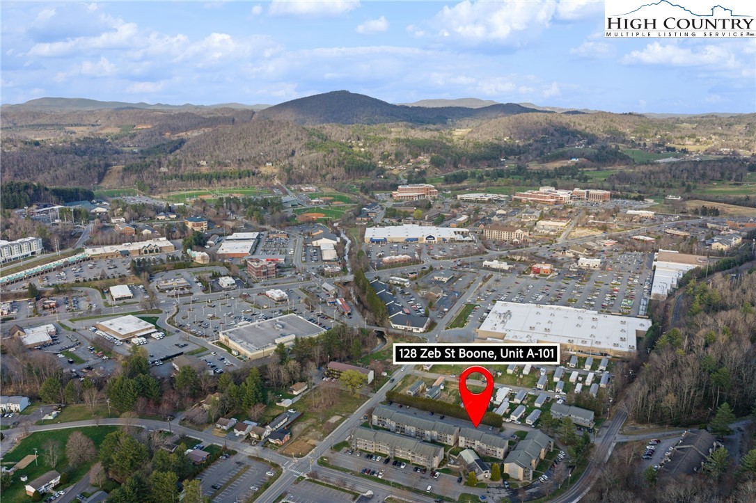 128 Zeb Street, Unit A101 Boone, NC 28607 - Photo 32 of 32 an aerial view of residential houses with outdoor space
