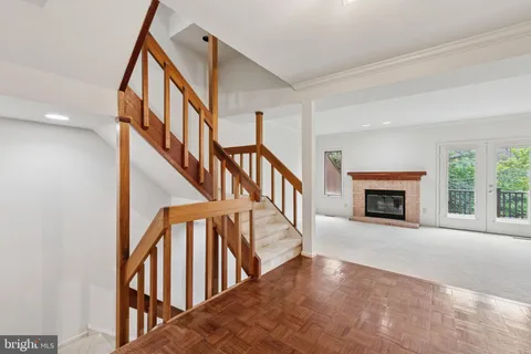 a view of an entryway with staircase
