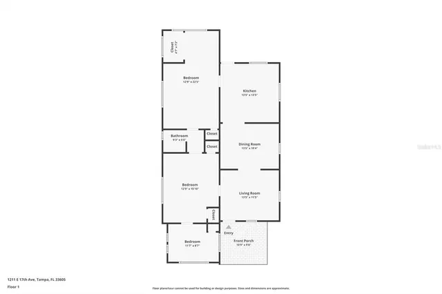 $1,795 | 1211 East 17th Avenue, Tampa, FL 33605