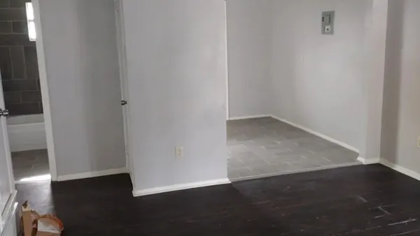 a view of a closet area