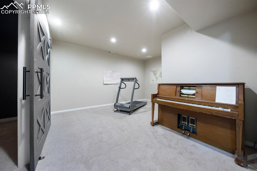 220 Preservation Way Colorado Springs, CO 80919 - Photo 28 of 39 a view of a room with gym equipment