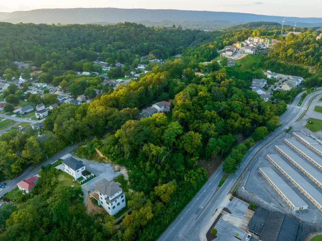 an aerial view of multiple house