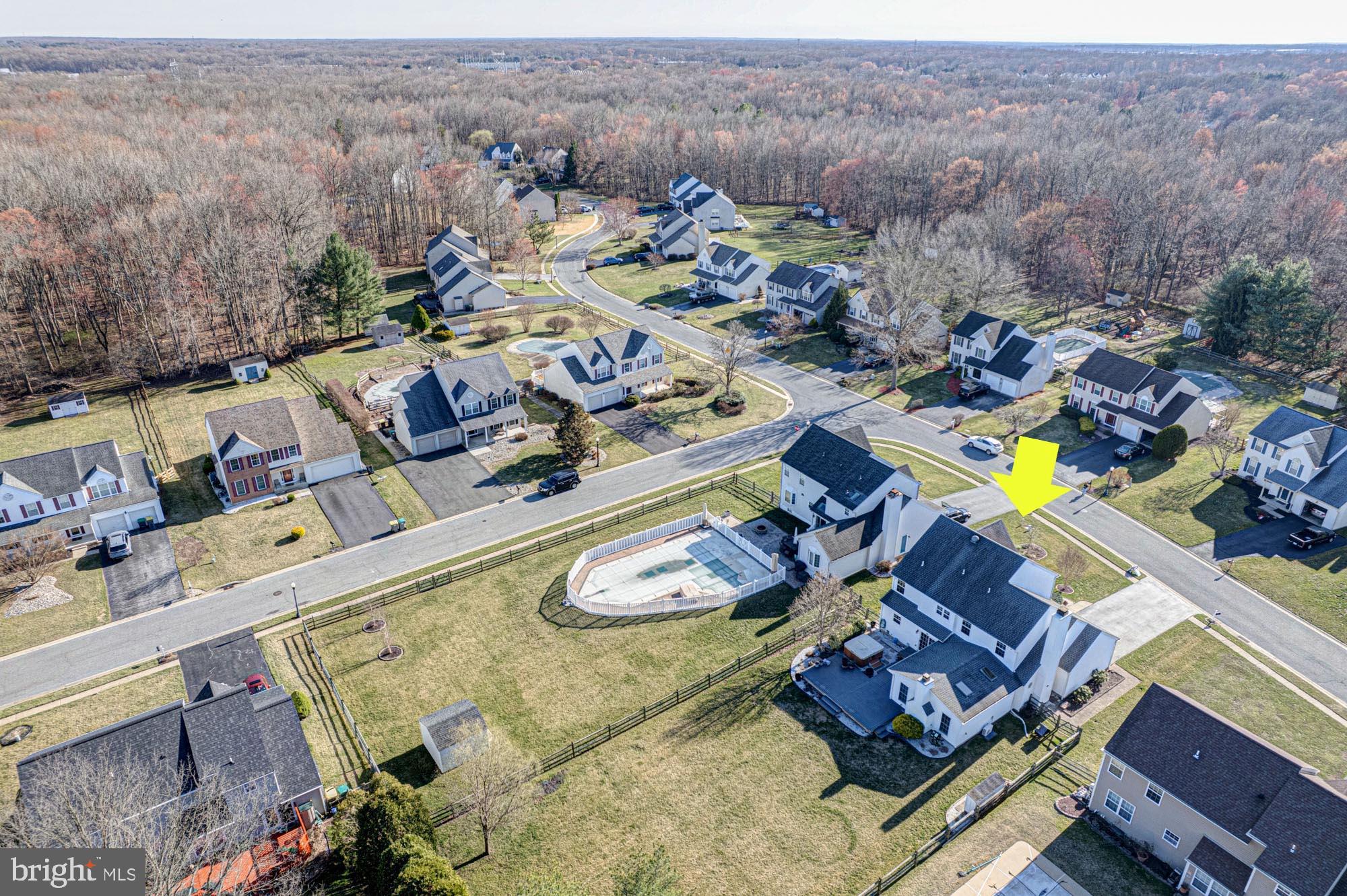 21 Oakview Drive Newark, DE 19702 - Photo 64 of 65 an aerial view of a house with a swimming pool