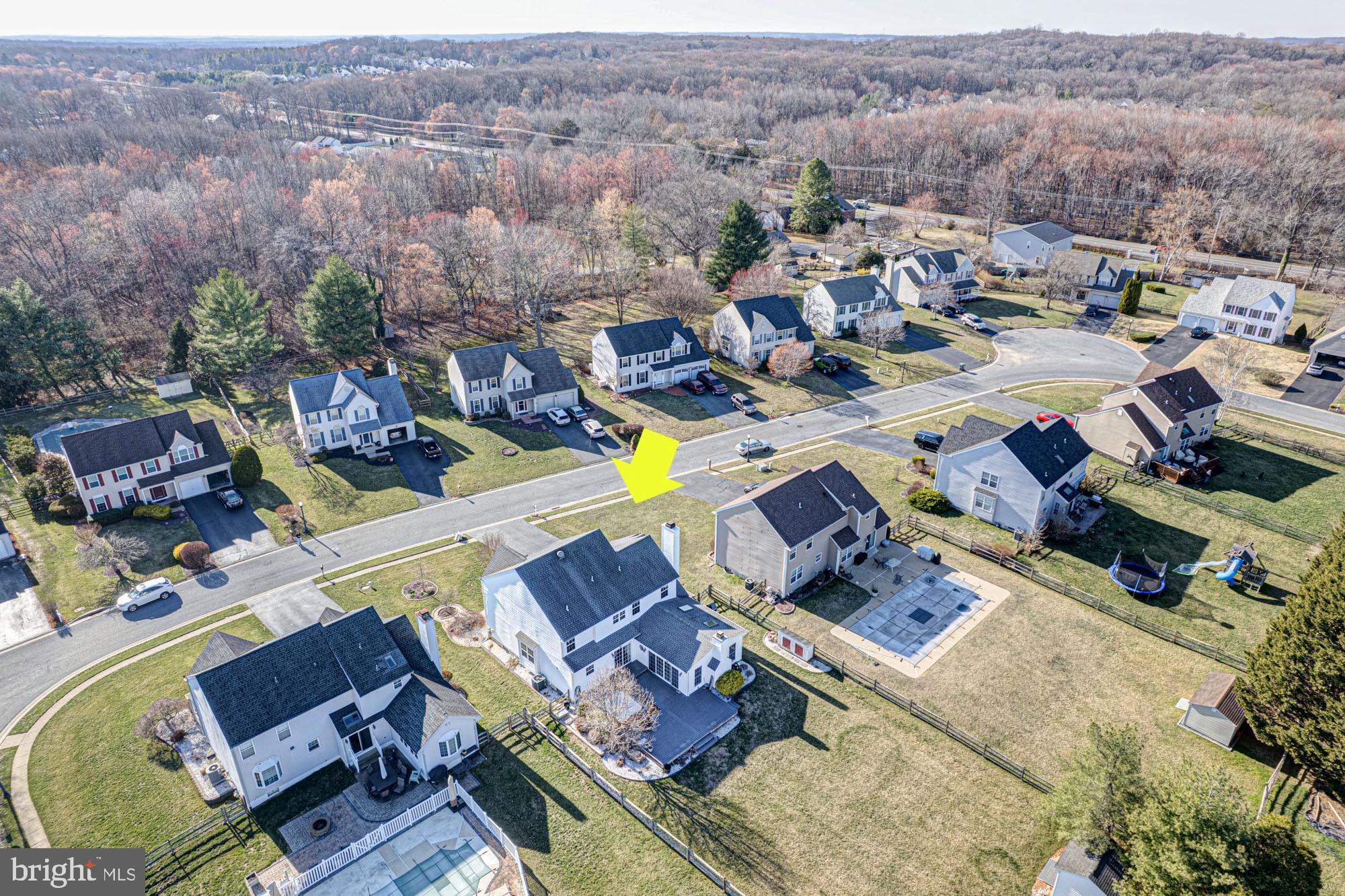 21 Oakview Drive Newark, DE 19702 - Photo 65 of 65 an aerial view of a house with a swimming pool