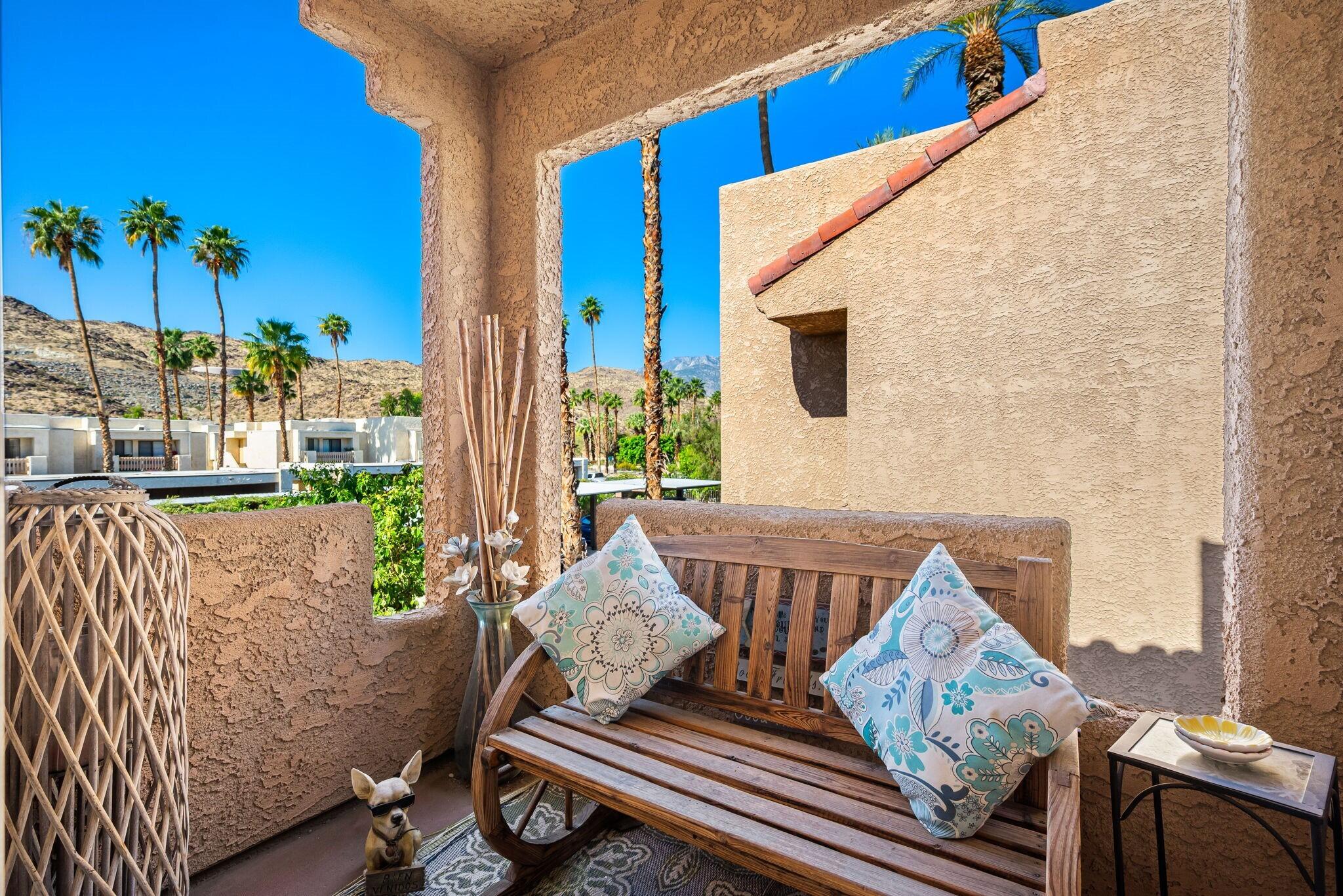2700 Lawrence Crossley Road, Unit 22 Palm Springs, CA 92264 - Photo 24 of 41 Outdoor Patio off Bedroom 1