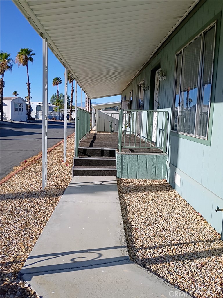 17640 Corkill Road, Unit 66 Desert Hot Springs, CA 92241 - Photo 44 of 45 Front porch