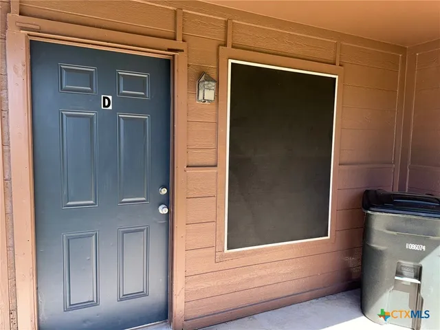 a view of front door