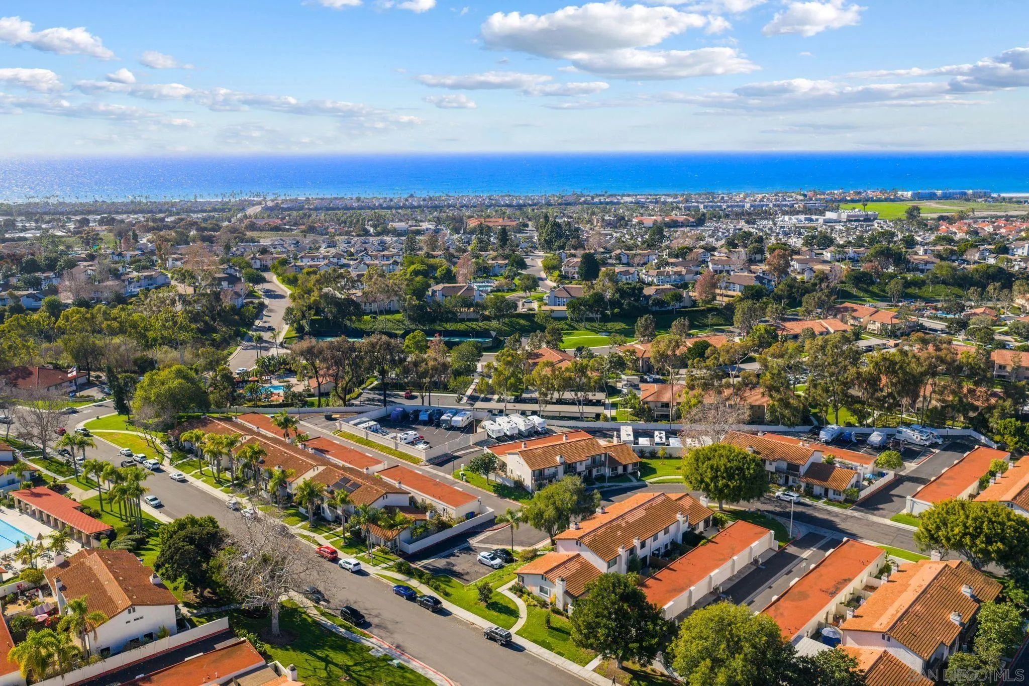 6922 Pear Tree Drive Carlsbad, CA 92011 - Photo 36 of 44 an aerial view of residential houses with outdoor space
