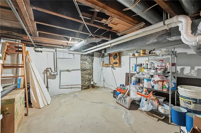 a view of storage and utility room