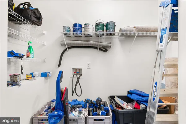 a view of snow on the side of the road