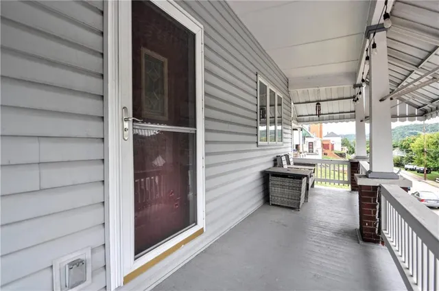 a view of a outdoor space with seating area