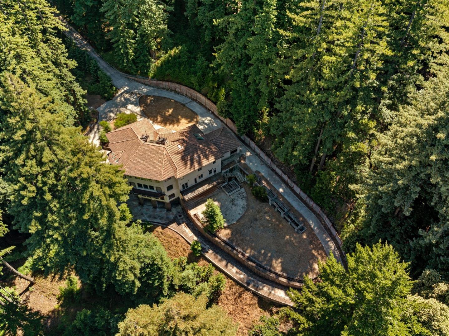 1 Reids Roost Road Woodside, CA 94062 - Photo 12 of 24 a view of swimming pool from a balcony