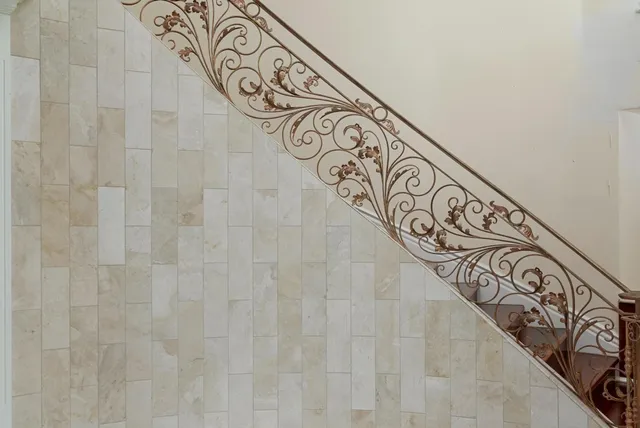 a wall with a close up of a wall