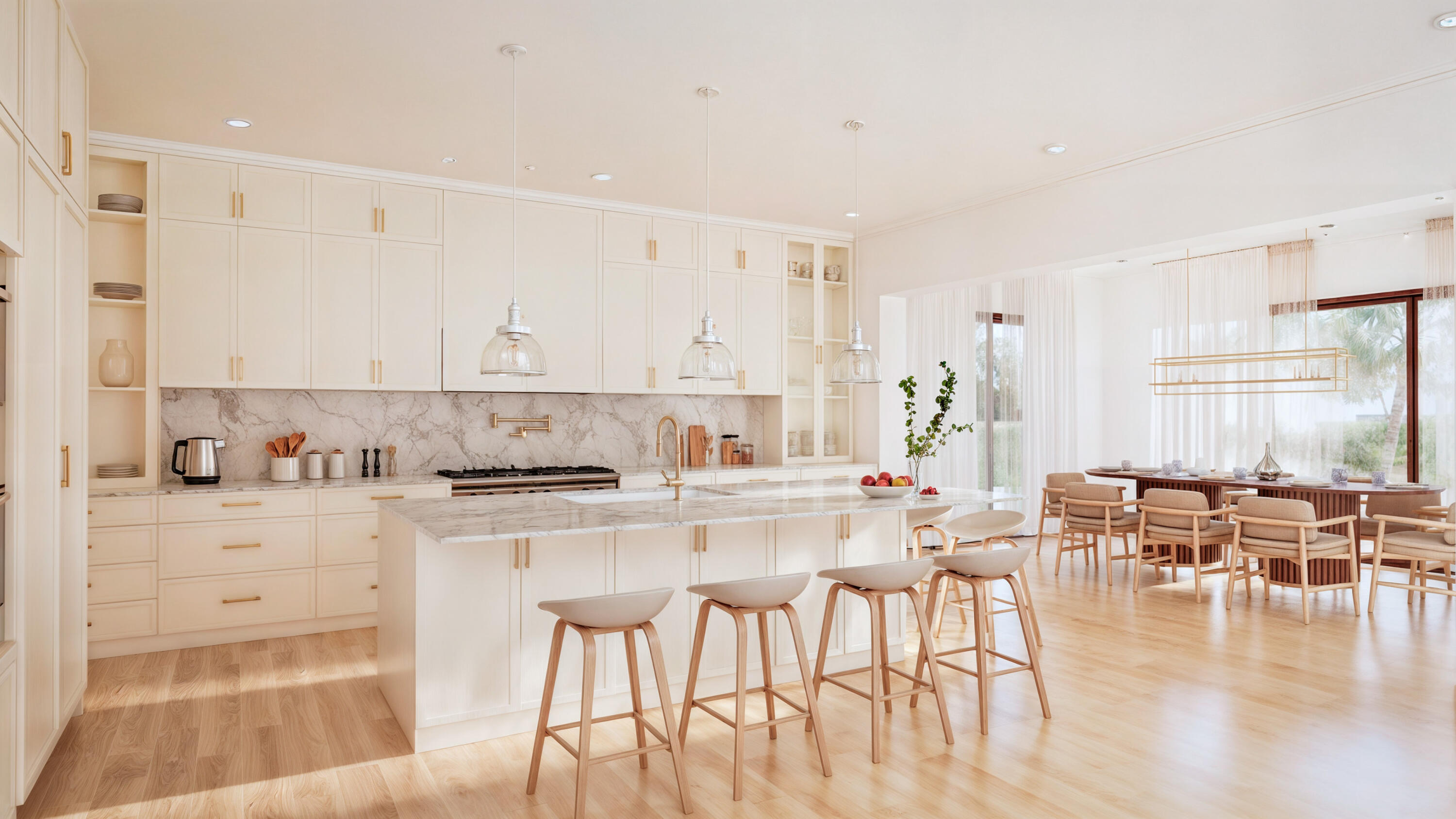 4594 133rd Road South, Unit LUCCA Delray Beach, FL 33445 - Photo 4 of 16 a kitchen with stainless steel appliances granite countertop a stove a sink dishwasher and white cabinets with wooden floor