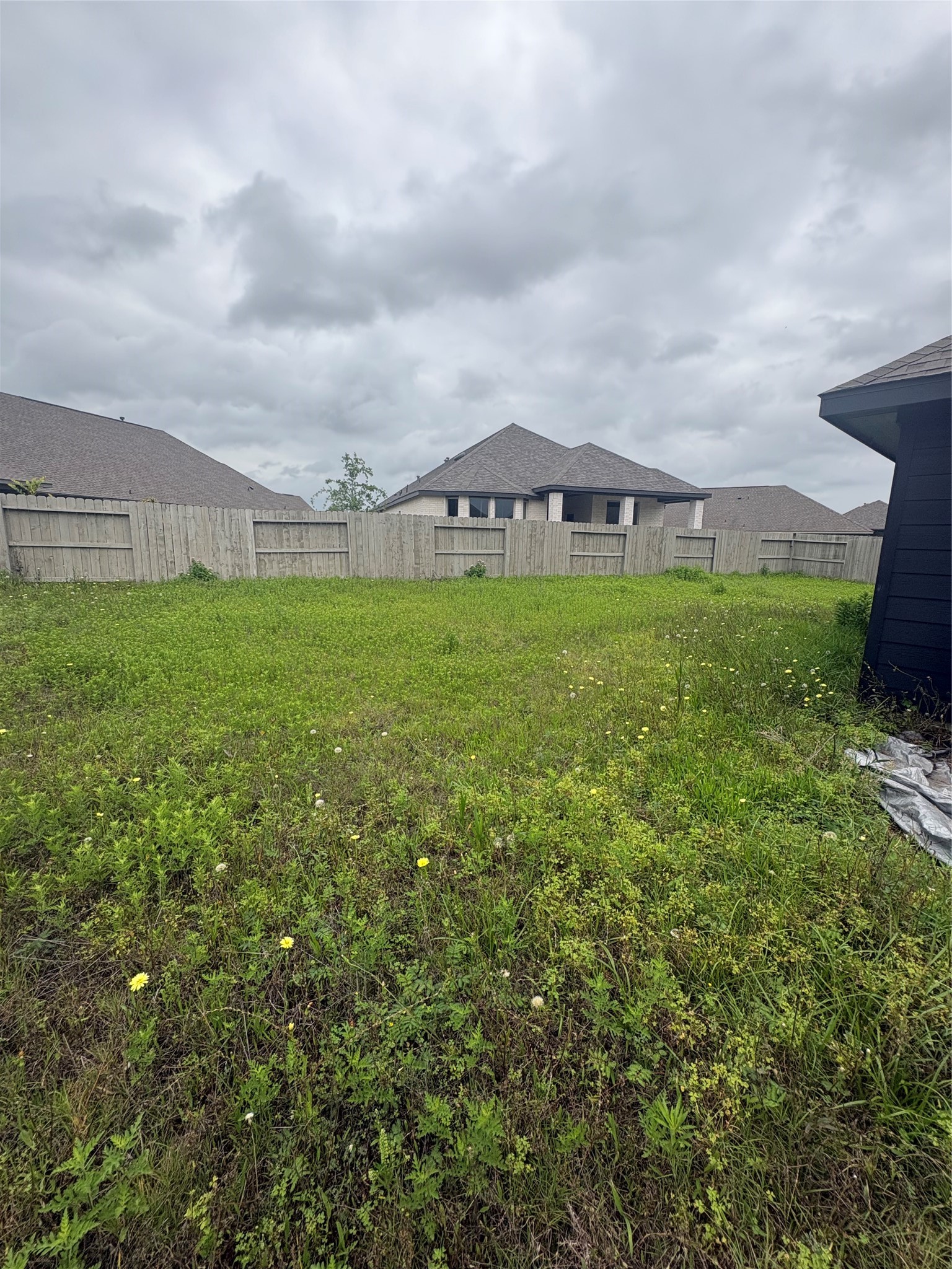 4503 Cedar Butte Lane Manvel, TX 77578 - Photo 14 of 16 Plenty of room in this cul-de-sac backyard for your pets.