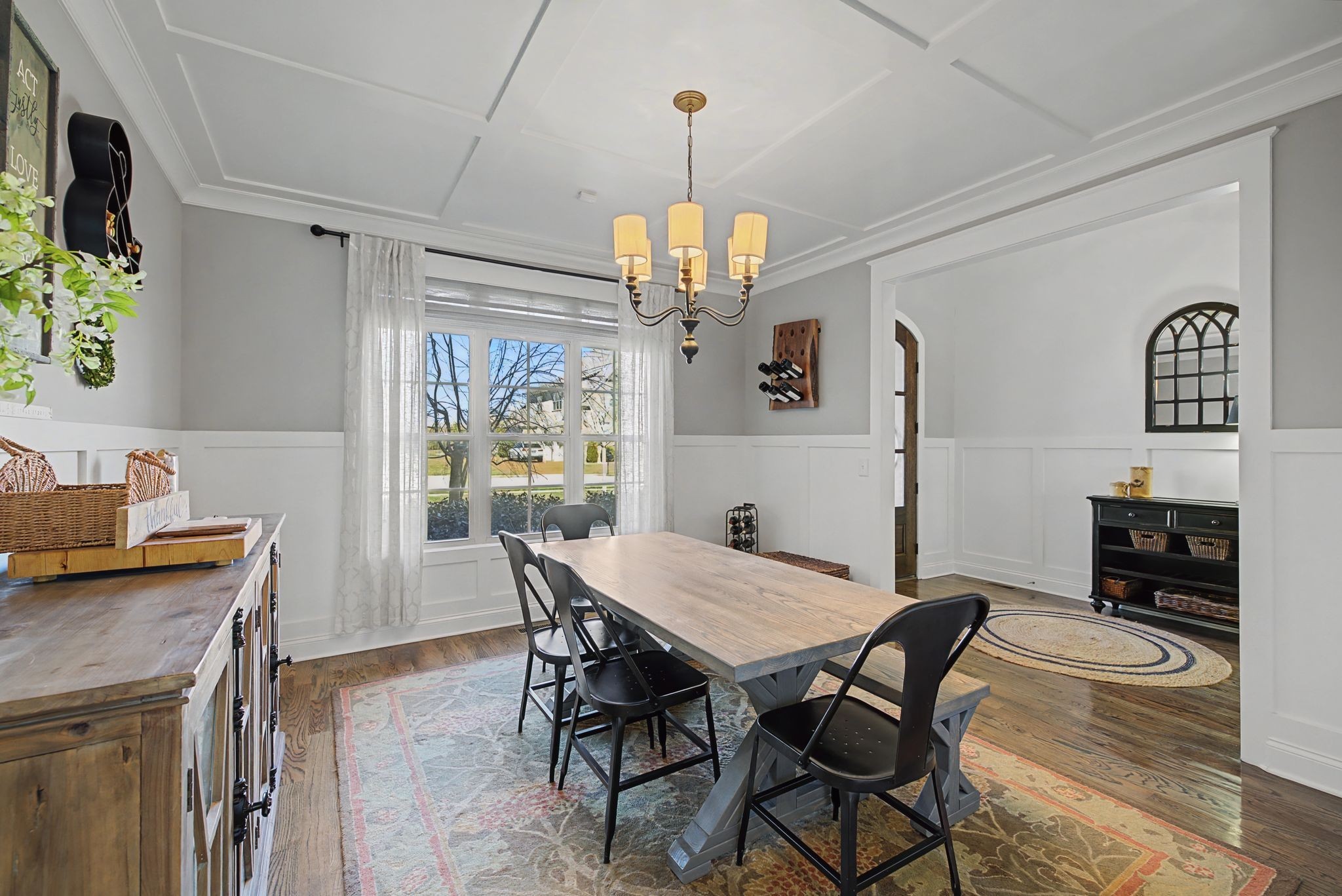 2965 Stewart Campbell Pointe Spring Hill, TN 37174 - Photo 6 of 48 a view of a dining room with furniture window and wooden floor