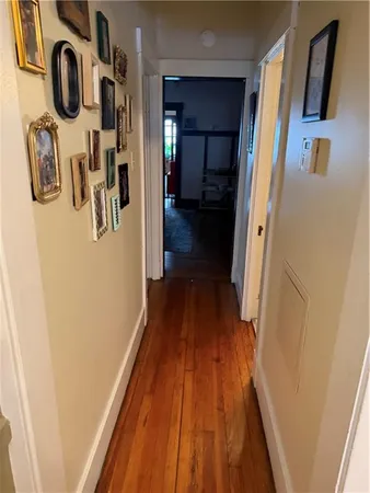 a view of a walk in closet