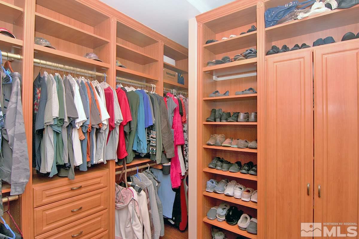 10860 Rushing Flume Drive Reno, NV 89521 - Photo 15 of 23 a view of walk in closet with clothes and shoes