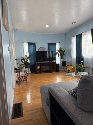 10 Byron Street Worcester, MA 01605 - Photo 4 of 33 a living room with fireplace furniture and a wooden floor