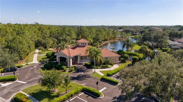 an aerial view of residential house with outdoor space