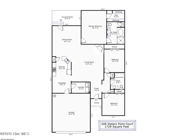 $2,500 | 208 Waters Point Court, Wilmington, NC 28412