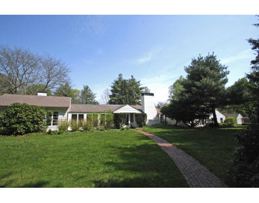 725 Boston Post Road Weston, MA 02493 - Photo 1 of 1 a view of a house with a big yard
