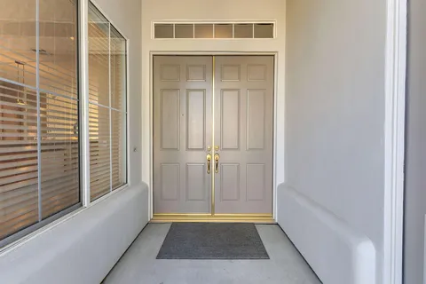 a view of an entryway door
