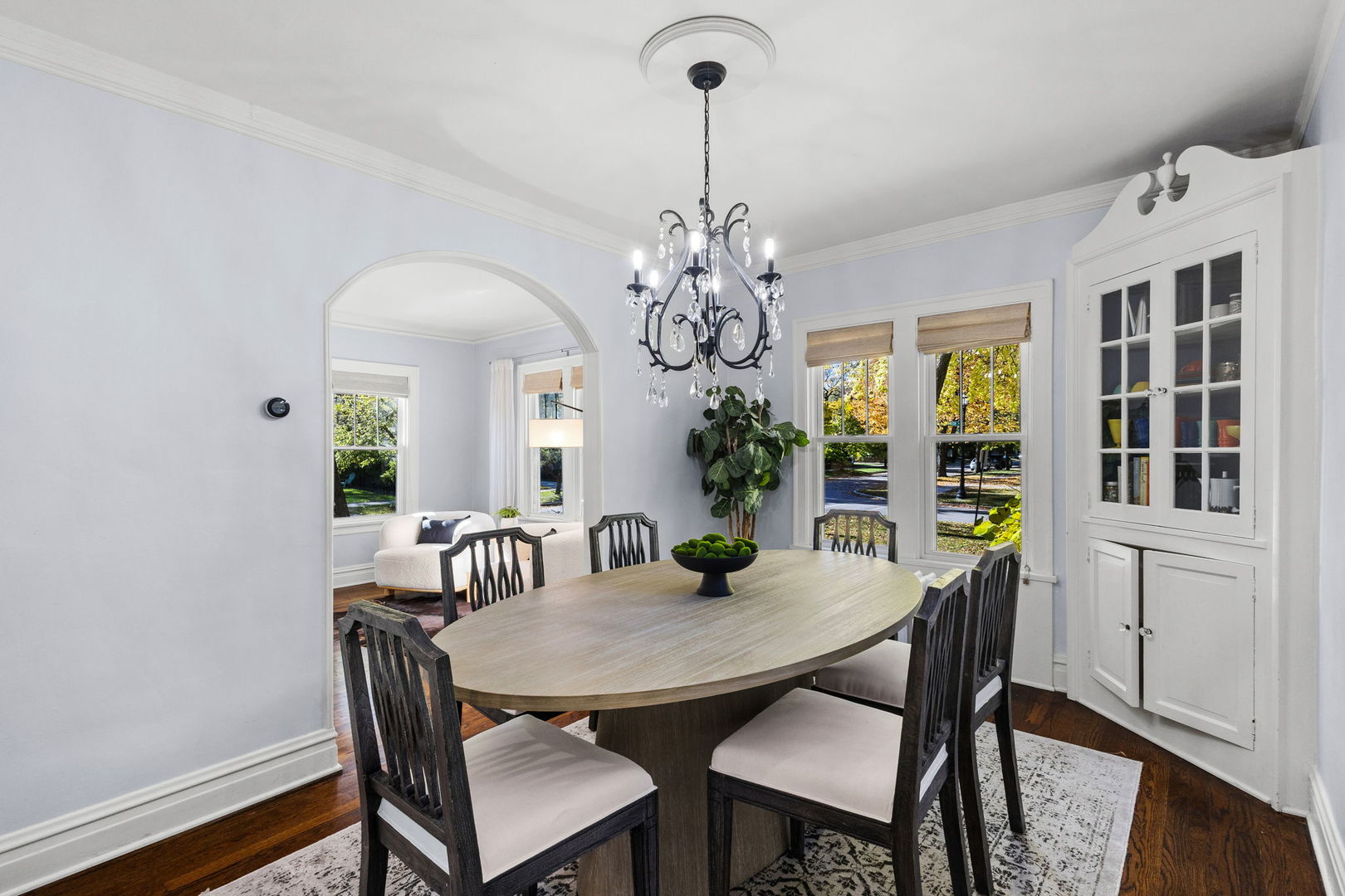 2101 Pioneer Road Evanston, IL 60201 - Photo 6 of 36 a view of a dining room with furniture and chandelier