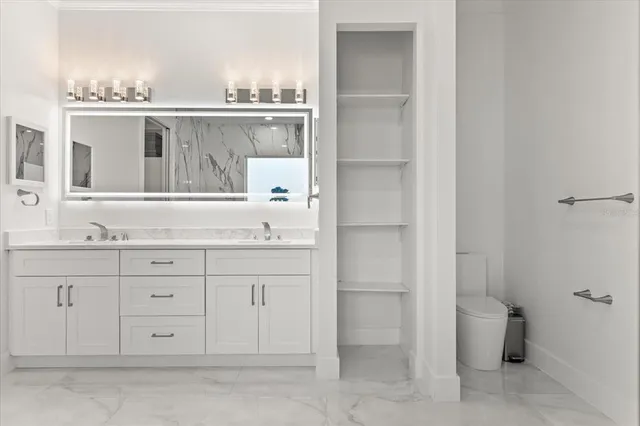 a view of a patio with dining table and chairs with a small yard
