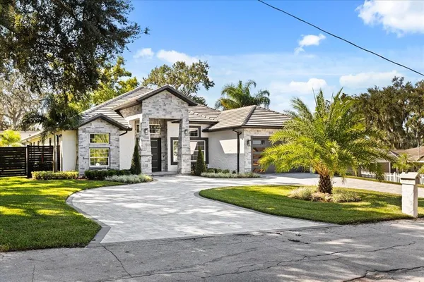 a front view of a house