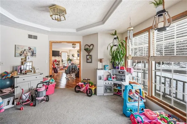 a view of a storage in a room