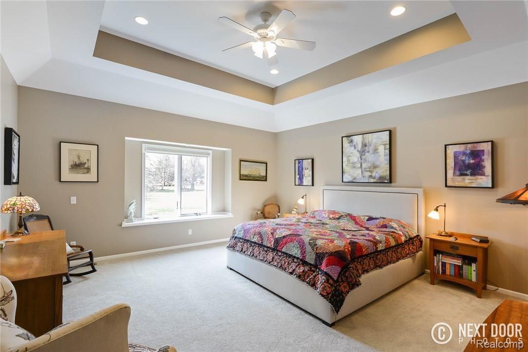 4886 Pleasant Valley Road Brighton, MI 48114 - Photo 21 of 51 Master bedroom with tray ceiling, all fresh paint.