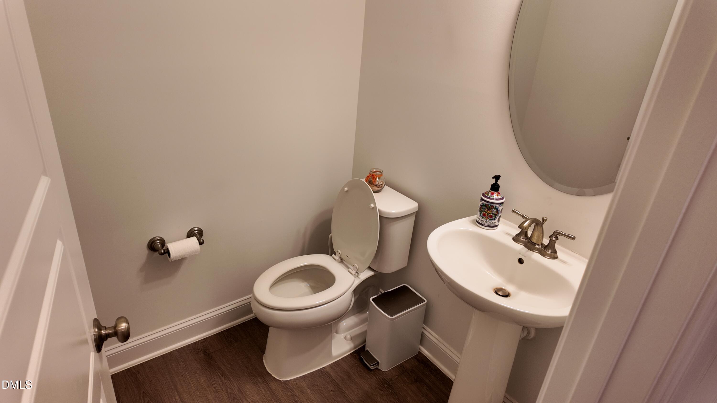 2143 Stegemann Street Apex, NC 27502 - Photo 5 of 39 a bathroom with a sink and a toilet