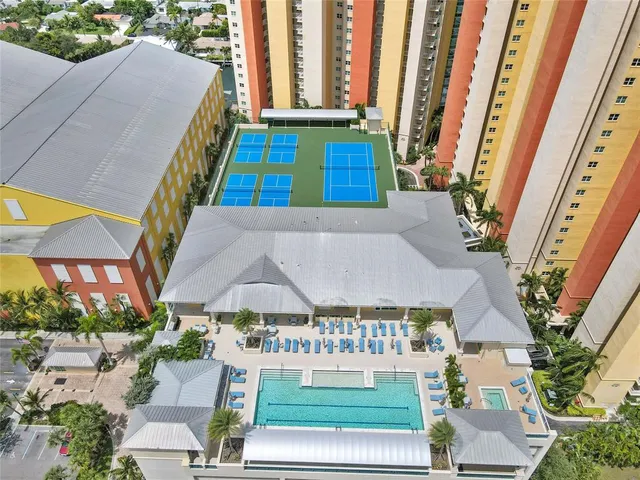 a view of a balcony with city