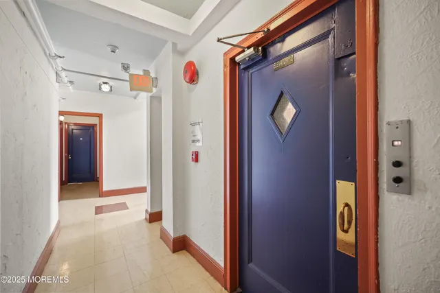 a city street lined with tall buildings