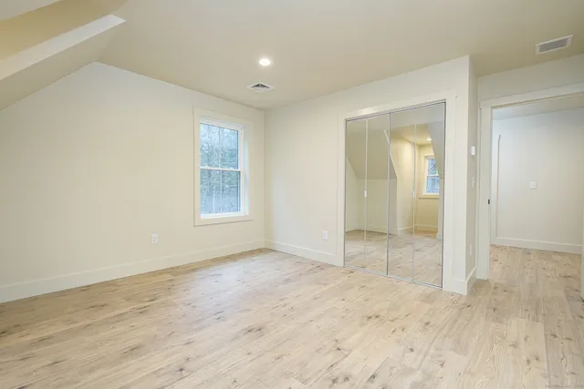 wooden floor and window in a room