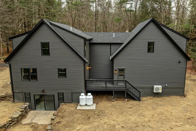 a view of a house with a patio