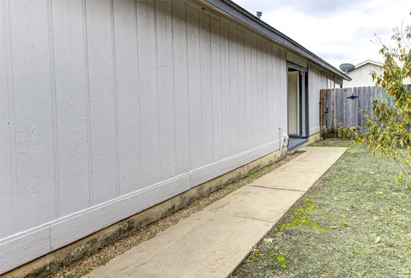 a backyard of a house