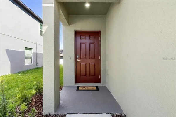 a view of an entryway door