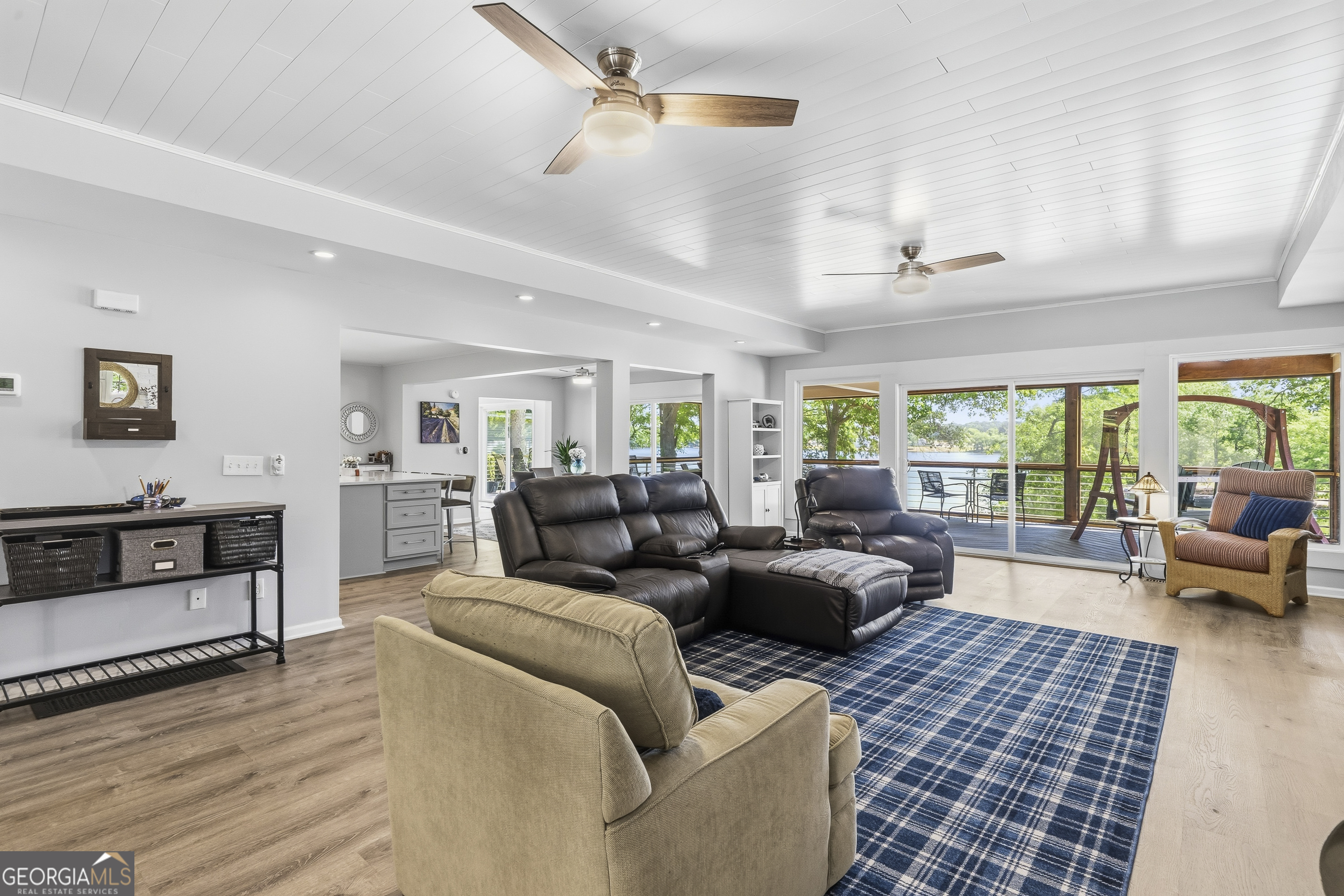 118 Hickory Point Buckhead, GA 30625 - Photo 22 of 69 a living room with furniture or couch and a large window