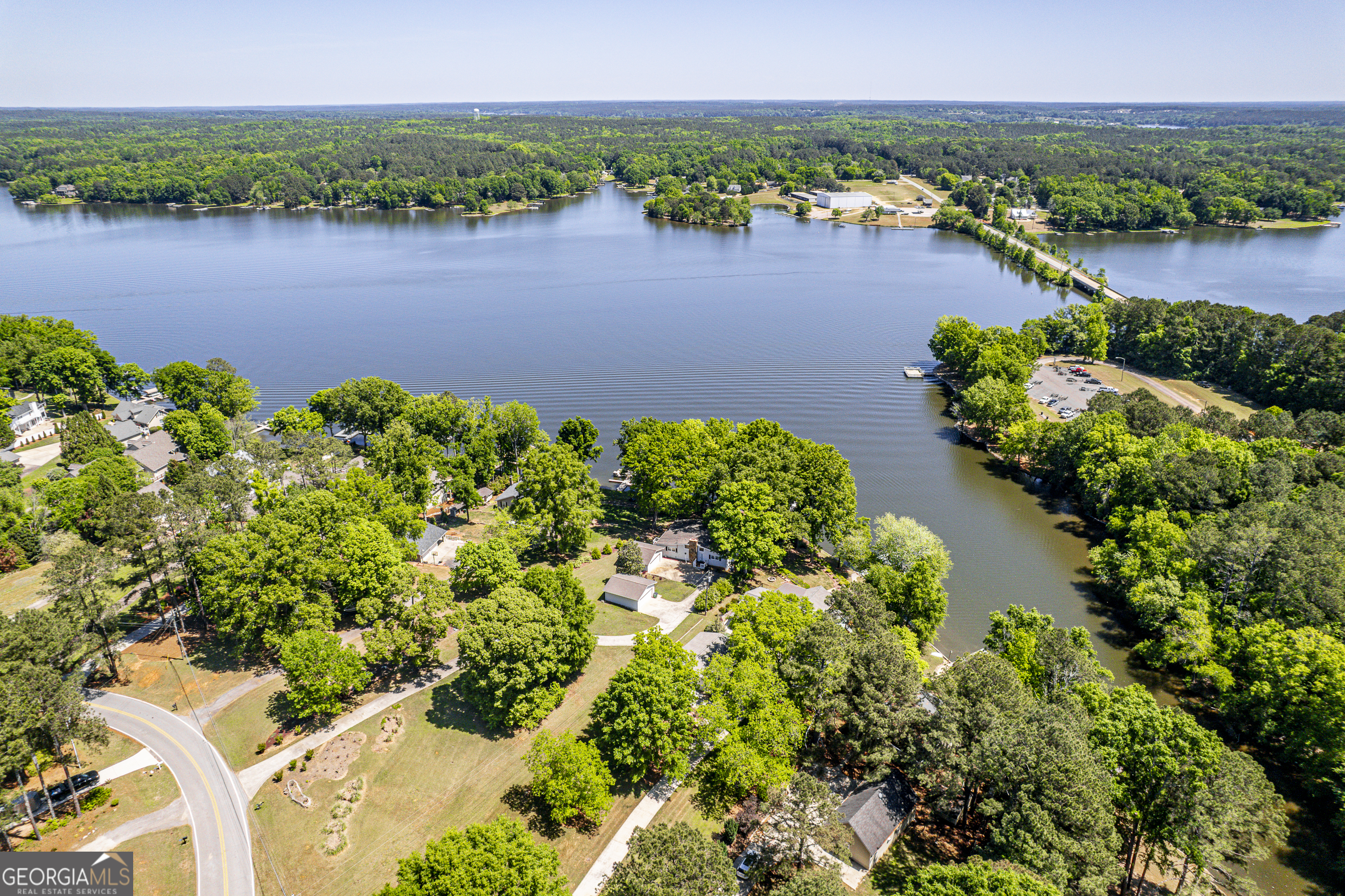 118 Hickory Point Buckhead, GA 30625 - Photo 56 of 69 an aerial view of a city and lake view