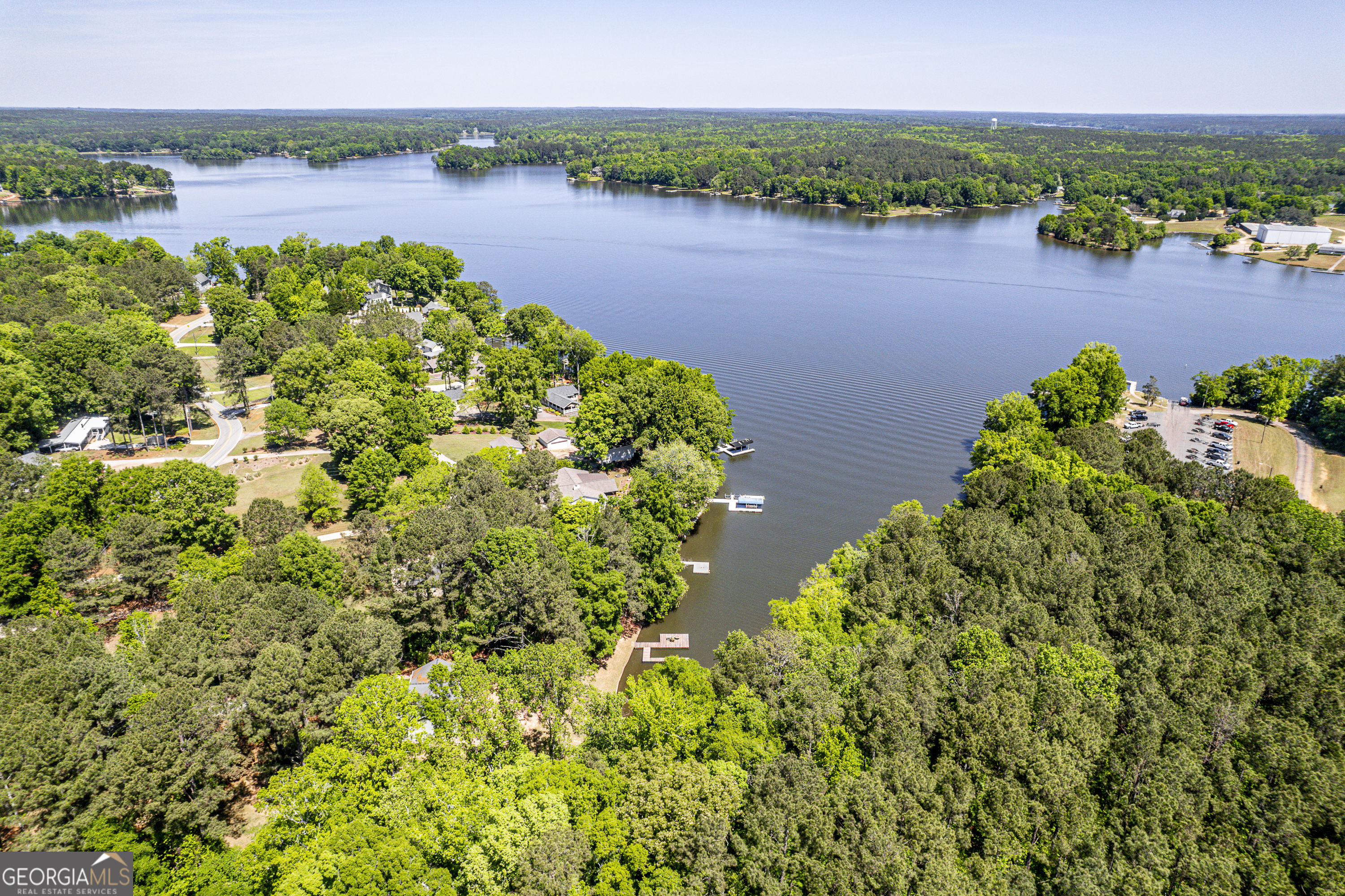 118 Hickory Point Buckhead, GA 30625 - Photo 59 of 69 an aerial view of a houses with a lake view