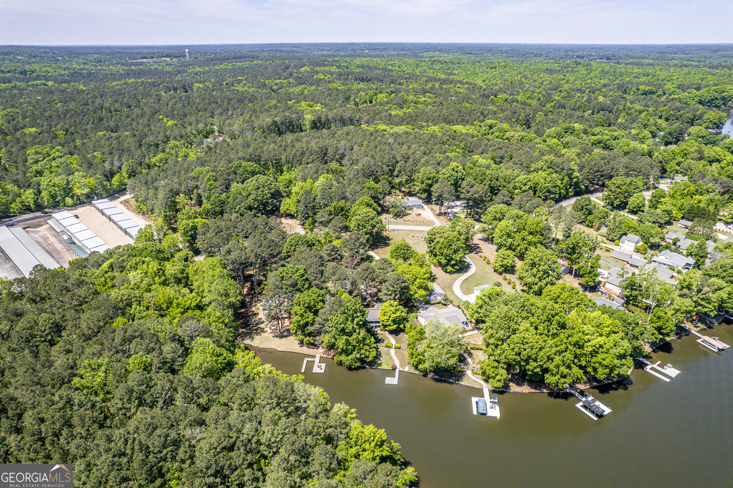 118 Hickory Point Buckhead, GA 30625 - Photo 61 of 69 a view of a lake with a city
