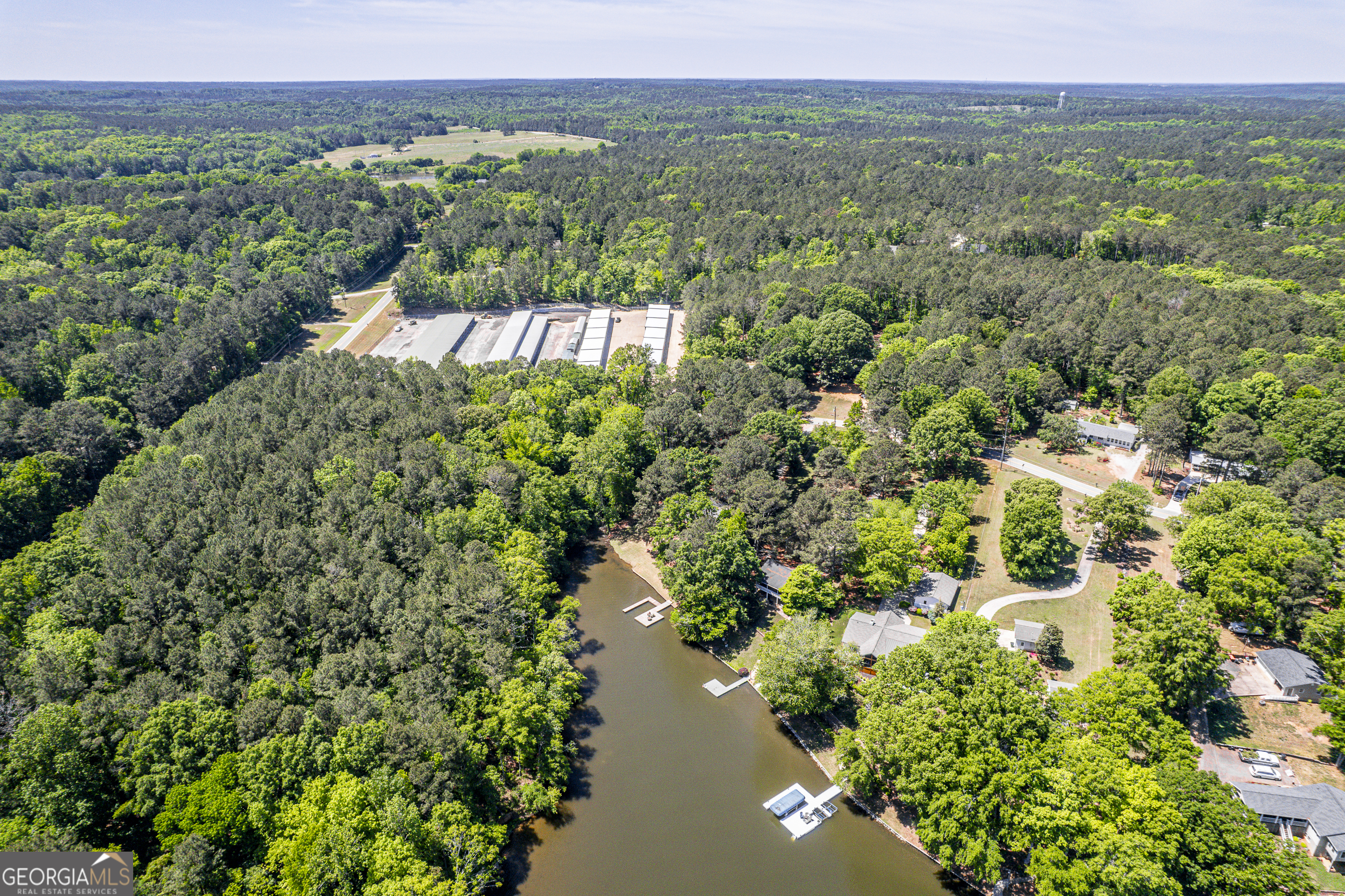 118 Hickory Point Buckhead, GA 30625 - Photo 62 of 69 an aerial view of a house with a yard and lake view