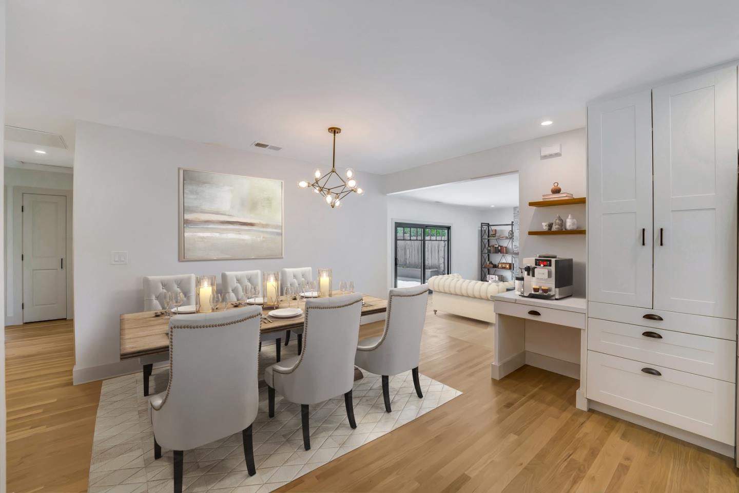 890 Quintinia Drive Sunnyvale, CA 94086 - Photo 10 of 37 a view of a dining room with furniture and wooden floor