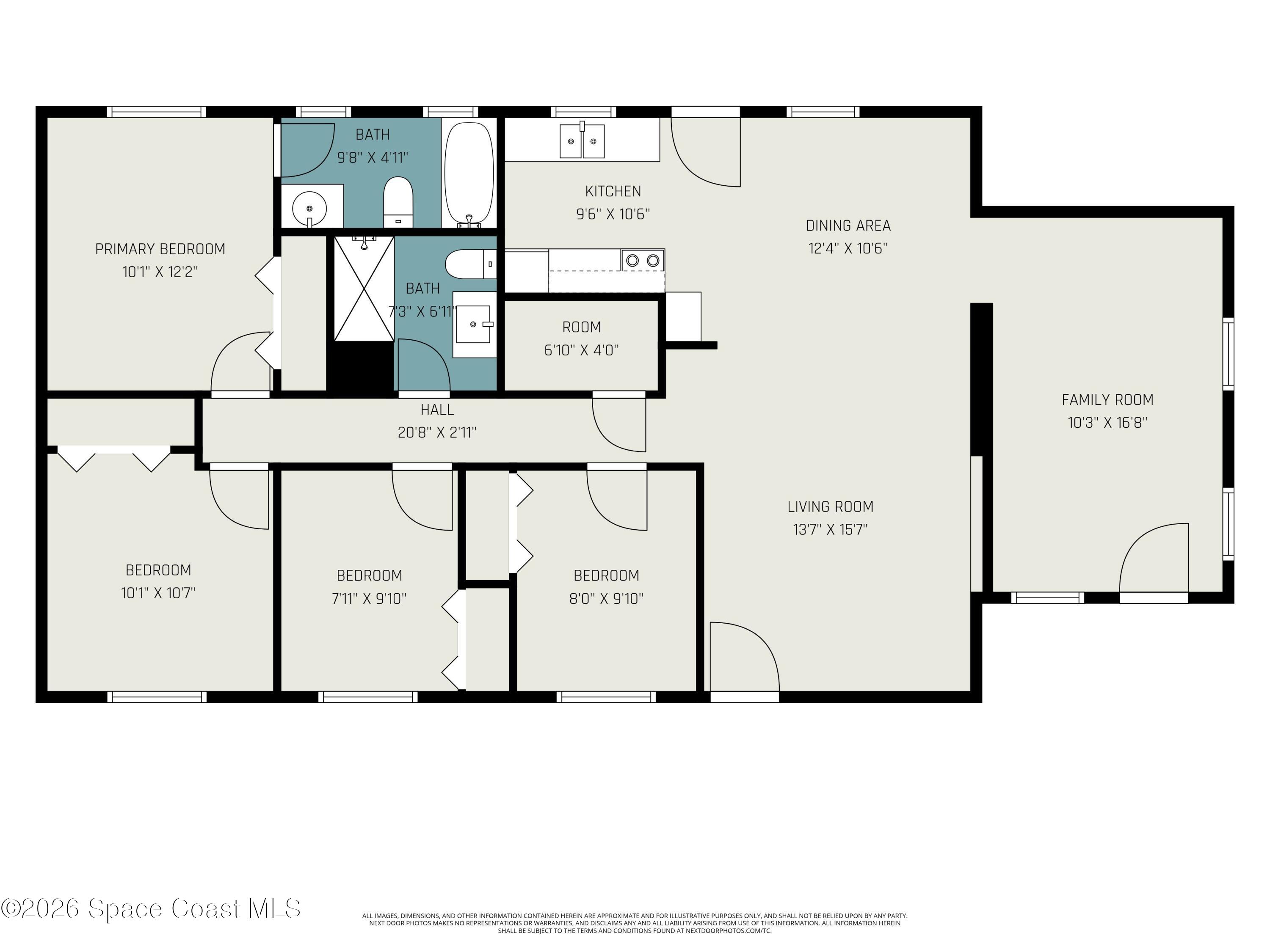 905 Poplar Lane Melbourne, FL 32901 - Photo 30 of 30 Floor Plan