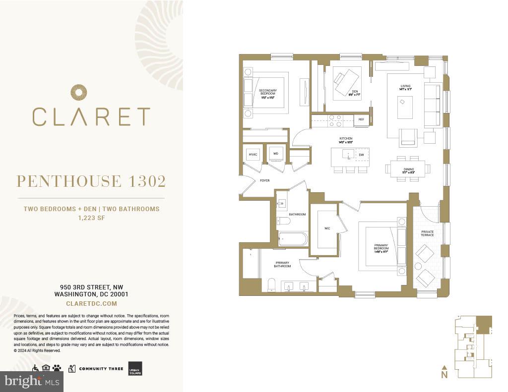 950 3rd Street Northwest, Unit PH1302 Washington, DC 20001 - Photo 2 of 37 unknown